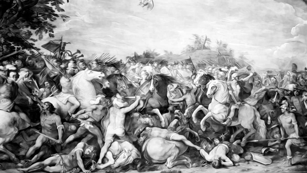 Tullus Hostilius fighting against Veii and Fidenae